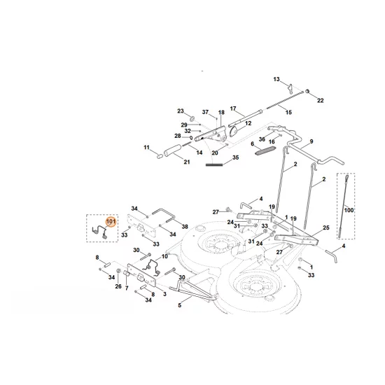 STIHL  Sprężyna kątowa 6160 703 4900